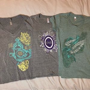 Women’s DMB shirts Lot Small 4 Pieces
